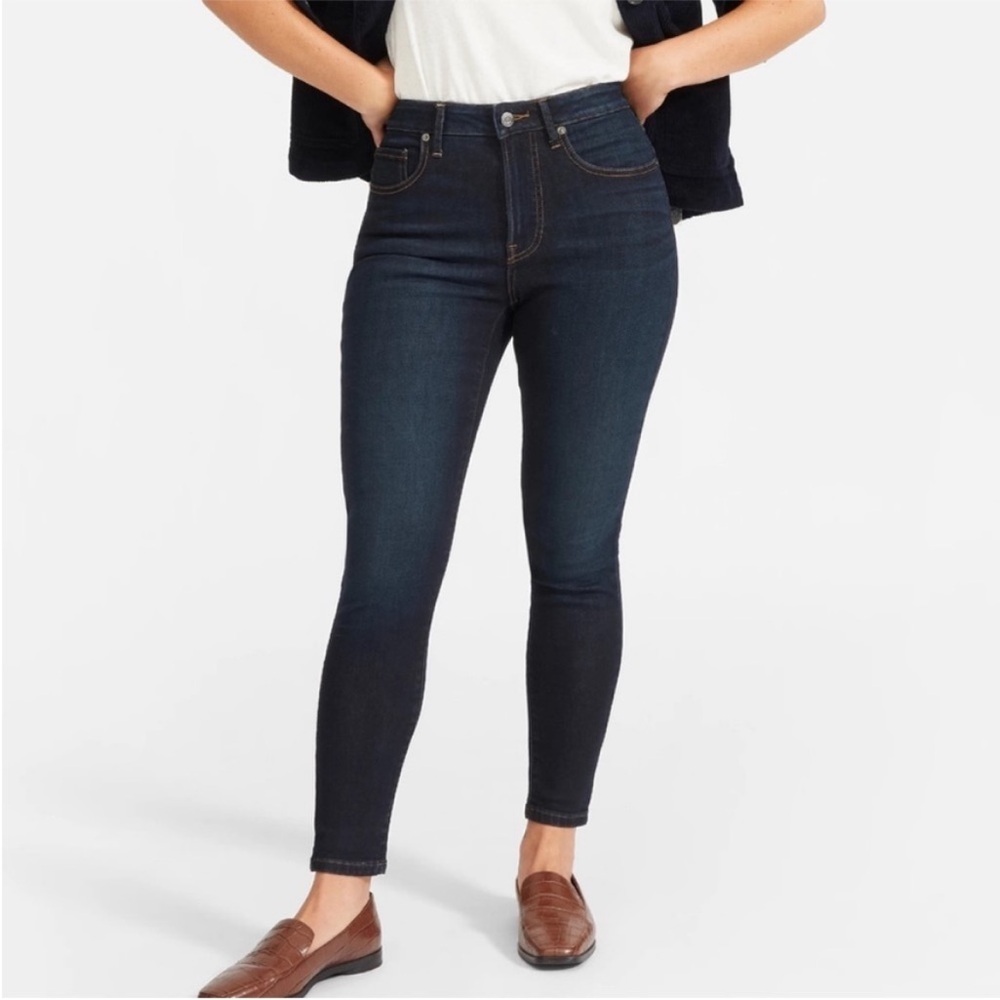 Everlane High‎ Rise Skinny Jean 26 Ankle Dark Blue